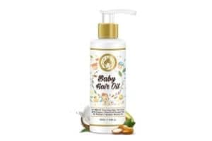 Mom & World Baby Hair Oil with Organic & Cold-Pressed Natural Oil