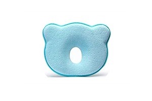 Tyzag Baby Boy's and Baby Girl's Breathable Memory Foam Head-Shaping Protective Pillow