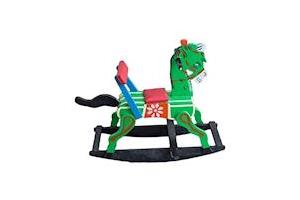 Kumutha Collections Wooden Rocking Horse