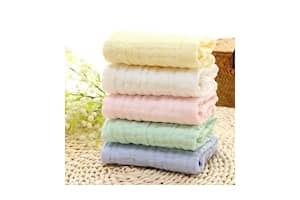 FDSHIP Baby Square Cotton Face Towels (Pack Of 5)