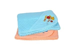 Sathiyas 100% Soft Cotton Baby Hooded Towels - Pack Of 2
