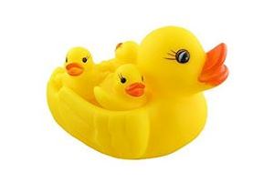 Jvm Chu Chu Duck Family Baby Bathing Toys Set, Multi