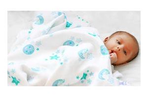 Kaarpas Organic Cotton Muslin 3 Layered Quilt Baby Blanket with Adorable Animal of Elephant