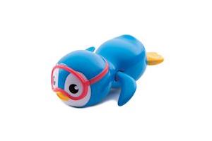 Munchkin Wind Up Swimming Penguin Bath Toy, Blue
