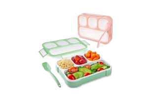 Getko with Device Leak Proof 4 Compartment Lunch Box for Kids
