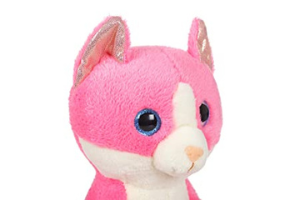 Mirada 25cm Cat with Glitter Eye Soft Toy