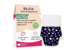 BASIC Reusable Cloth Diaper for babies 0-3 Years